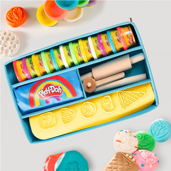 Σετ εκκίνησης, roba x Play-Doh για παιχνίδι και μοντελισμό, με 12 κονσέρβες πλαστελίνης