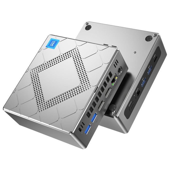 NiPoGi Mini PC Gamer Ιntel Core i5-12600H(4,5GHz,12C/16T),Graphique Ιntel Iris XE-16Go DDR4 512Go SSD Ordinateur de Bureau,WiFi 6