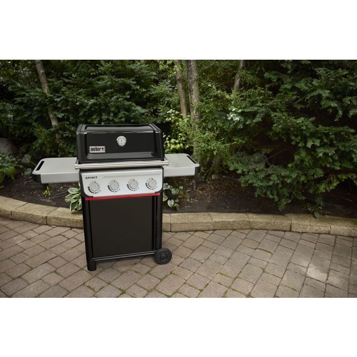 Barbecue a gas Weber Spirit E-410 - Termometro analogico - Alluminio pressofuso - Ripiani laterali - Nero