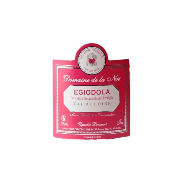 Val de Loire Egiodola Rosé - Doos van 6 x 75cl - Wijngaard Drouard - IGP Roséwijn uit de Loirevallei - Druivensoort Egiodola