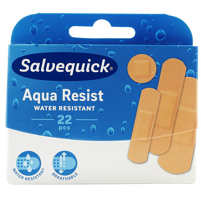Cerotti impermeabili Salvequick 22 pezzi, Salvequick