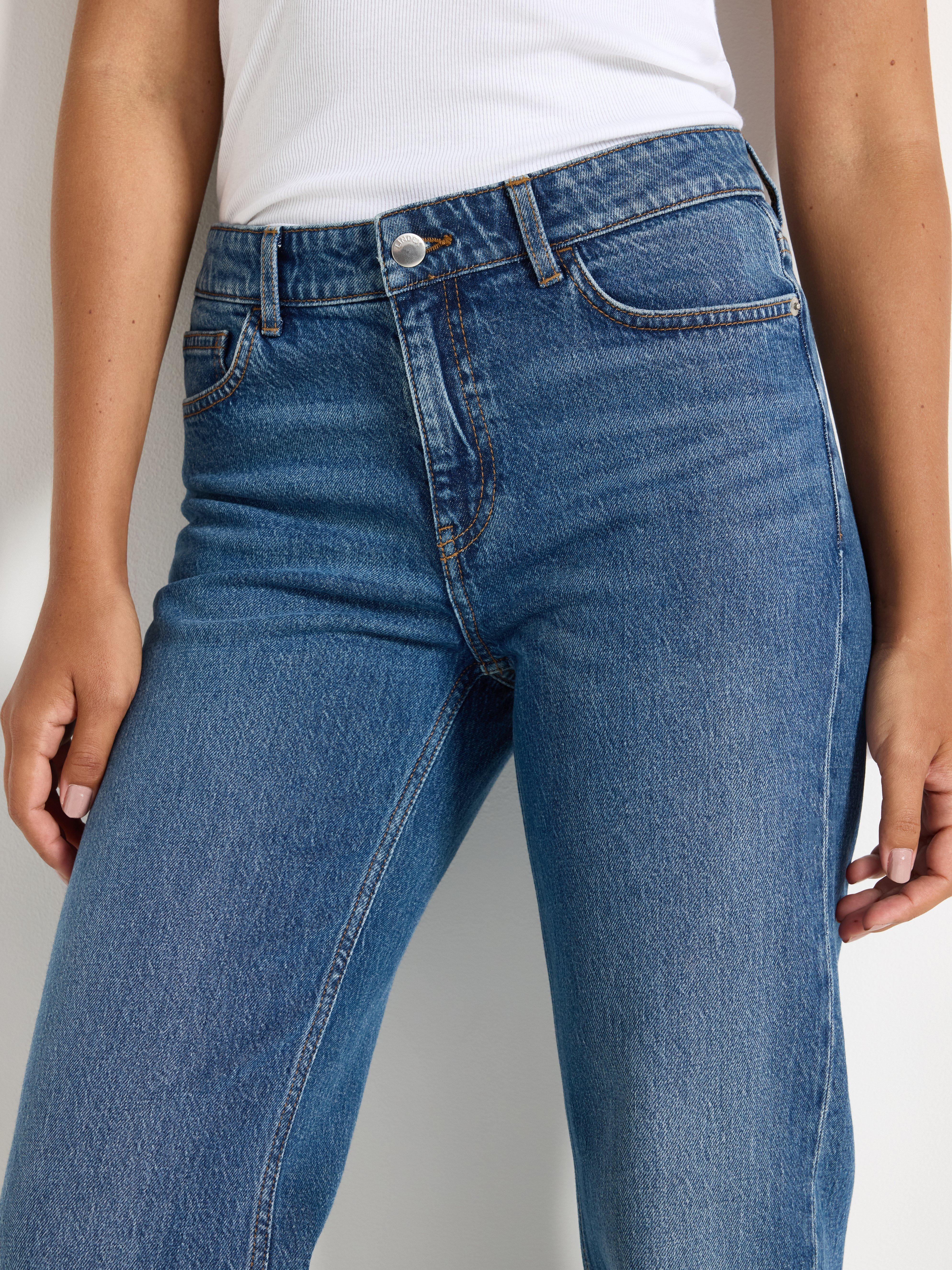 RAVNE Nea farmerke s laganom rastezljivom tkaninom, denim plave boje