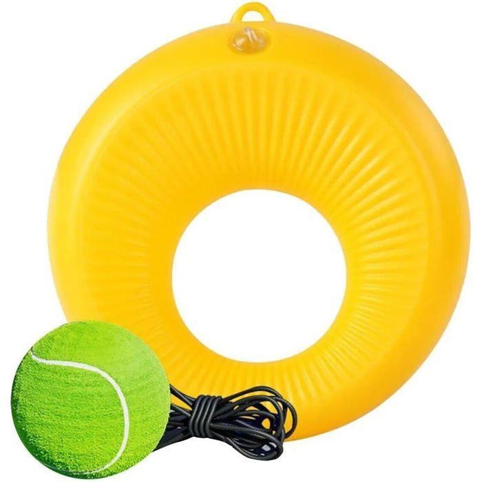 Entrenador portátil de pelotas de tenis, kit de rebote para principiantes (Etiqueta)