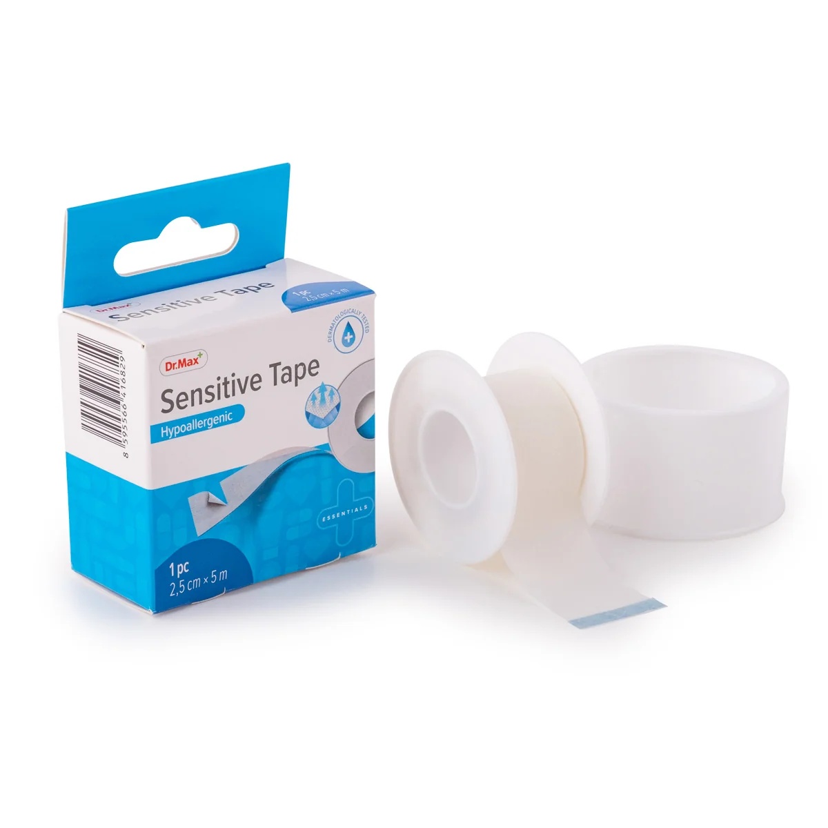 DR. MAX Dr.Max Sensitive Hypoallergenes Pflaster 2,5 cm x 5 m für empfindliche Haut
