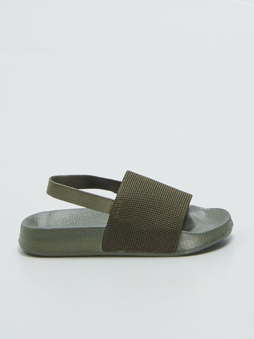 Mules de praia - Cáqui