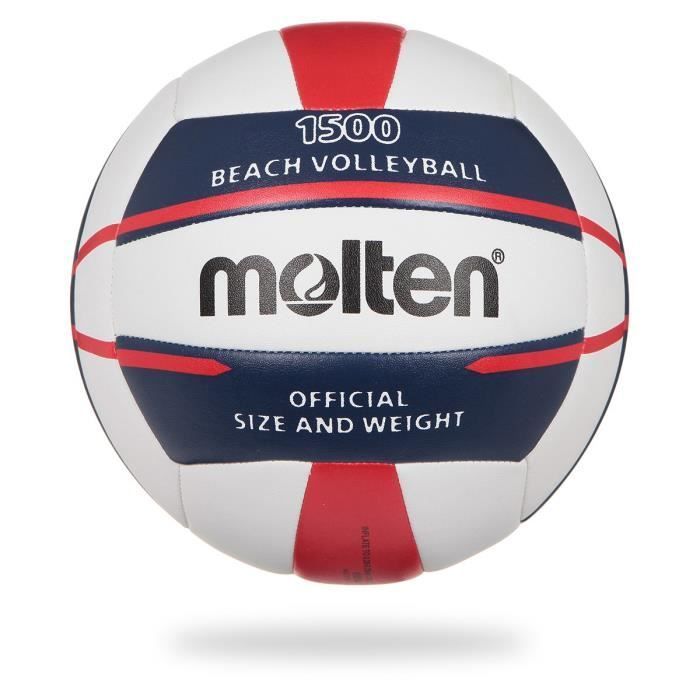 MOLTEN Beach Volleyball - White, Blue and Red
