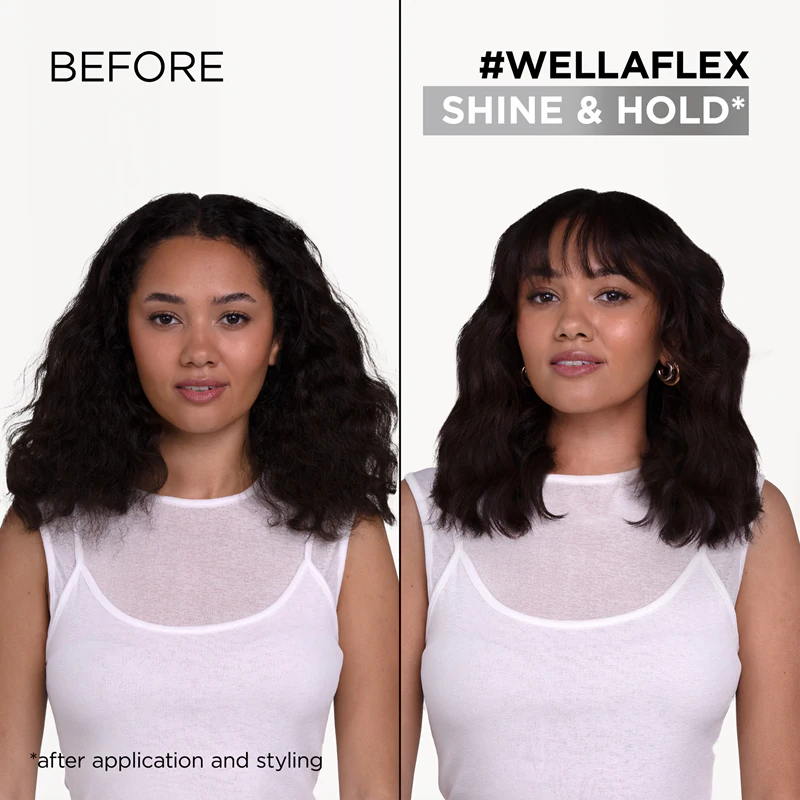 Wella Wellaflex Shine & Hold haarmousse voor extra glans