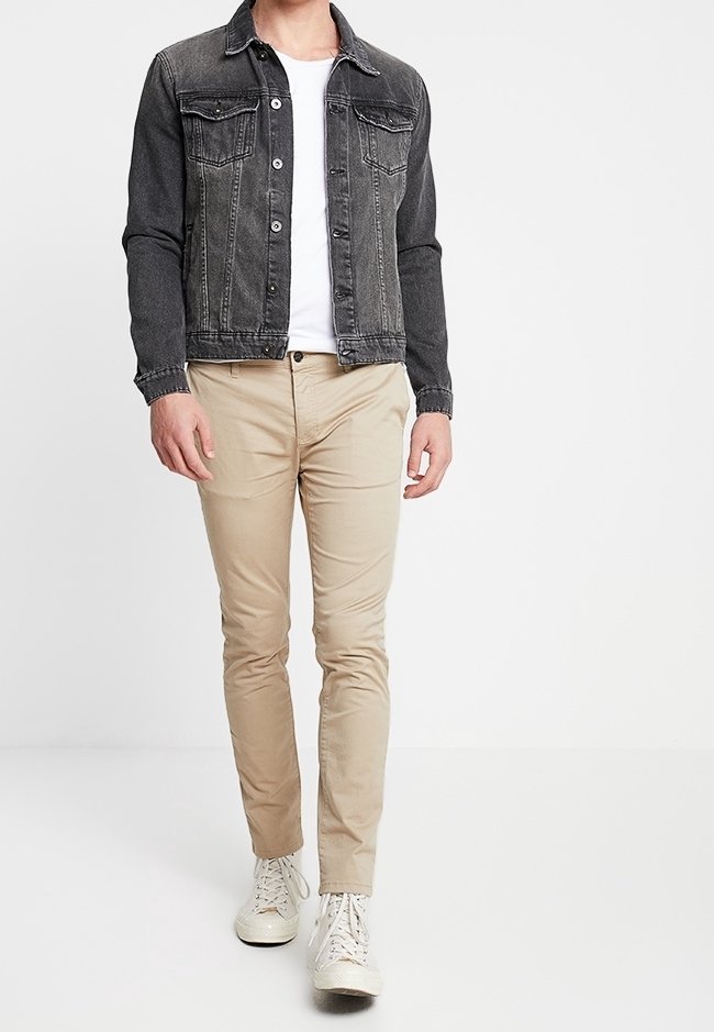 Pier One Denimjakke - grå denim