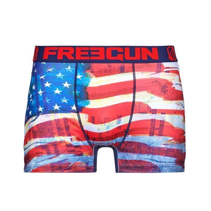 Calzoncillos bóxer Freegun para hombre - Rojo (Paquete de 5)