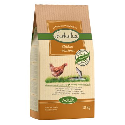 Lukullus Koudgeperst Droog Hondenvoer Voordeelverpakking 2 x 10 kg