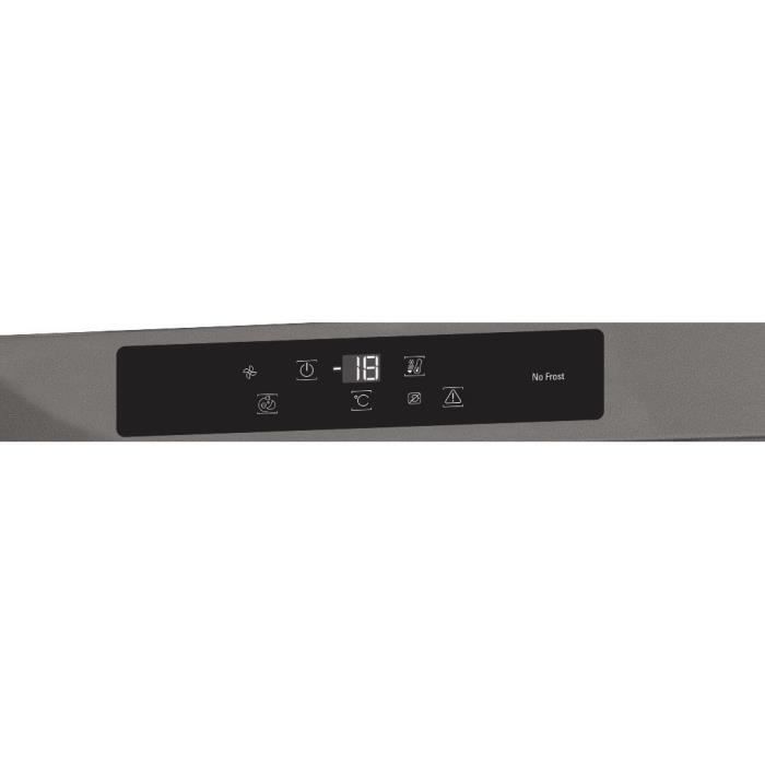Congelador vertical HOTPOINT UH6F2CXI - 4 cestas/cajones - 228 L - No Frost - Clase energética E - Ancho 59,5 cm x Alto 167 cm - Acero inoxidable