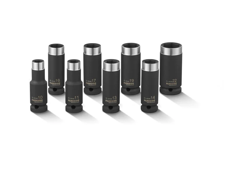 Soquetes de impacto PARKSIDE PERFORMANCE® Zestaw PSNP 8 A1, 8 sztuk