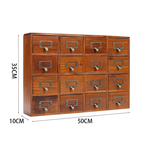 Livingandhome Retro puinen organzier-laatikko