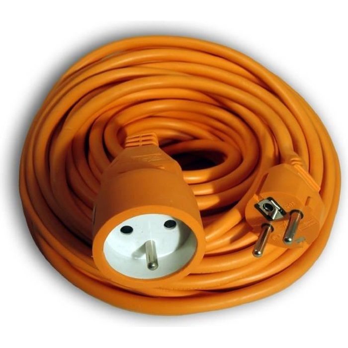 Cable de extensión de 25 m - 3 x 1,5 mm² - Naranja
