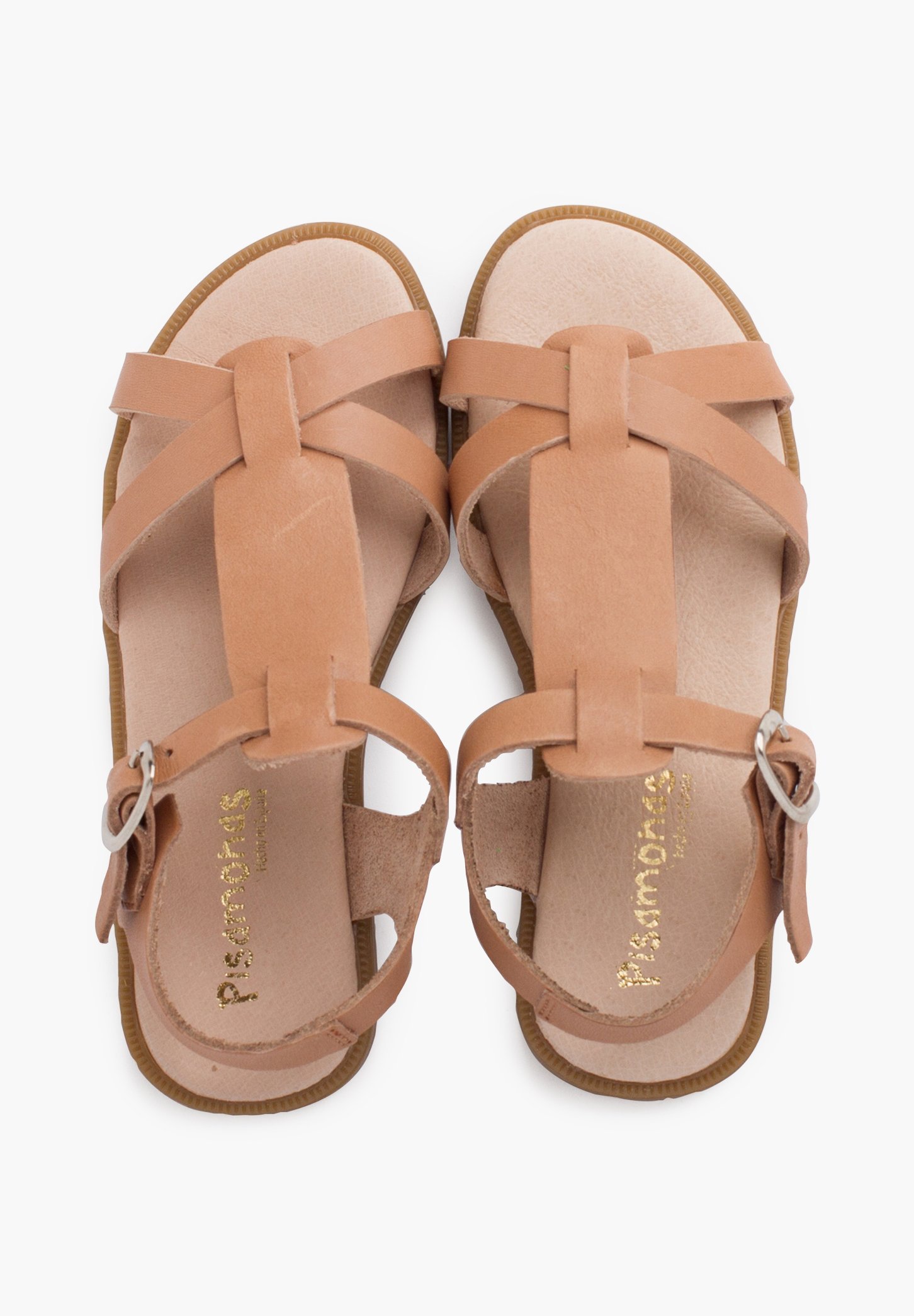 Pisamonas Riemchen-Schnallenverschluss - Babyschuhe - beige