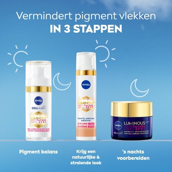 NIVEA Luminous630 Anti-spot SPF30 02 srednja CC krema 3 u 1<br>40ml
