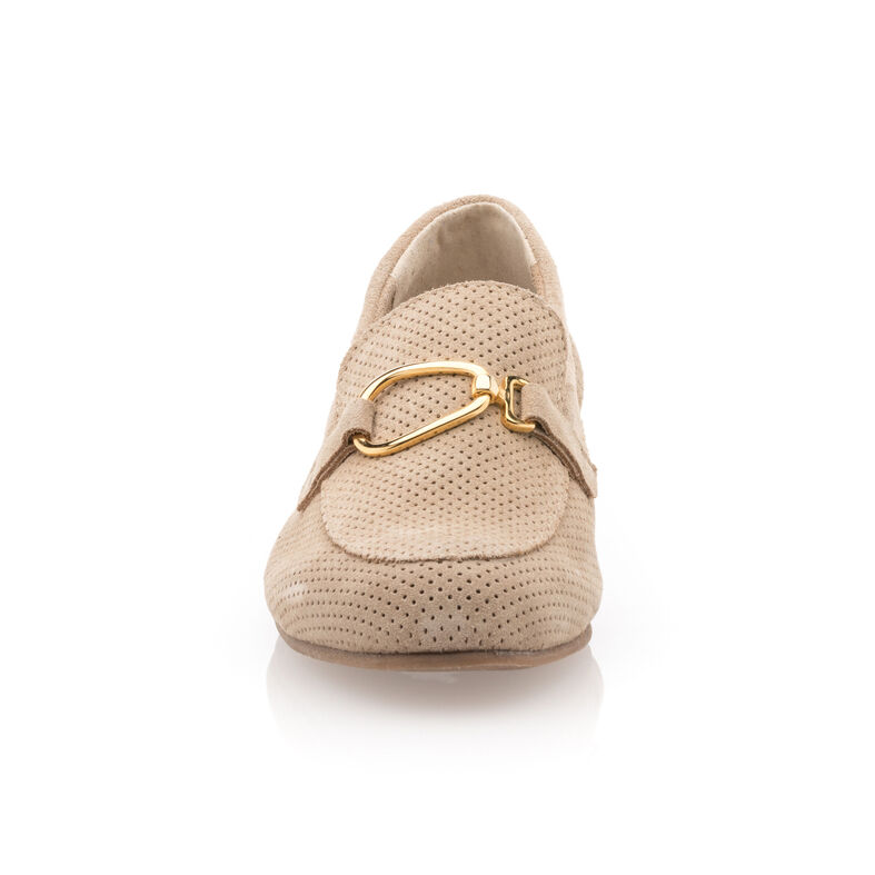 Mocassins / chaussures bateau Femme Beige