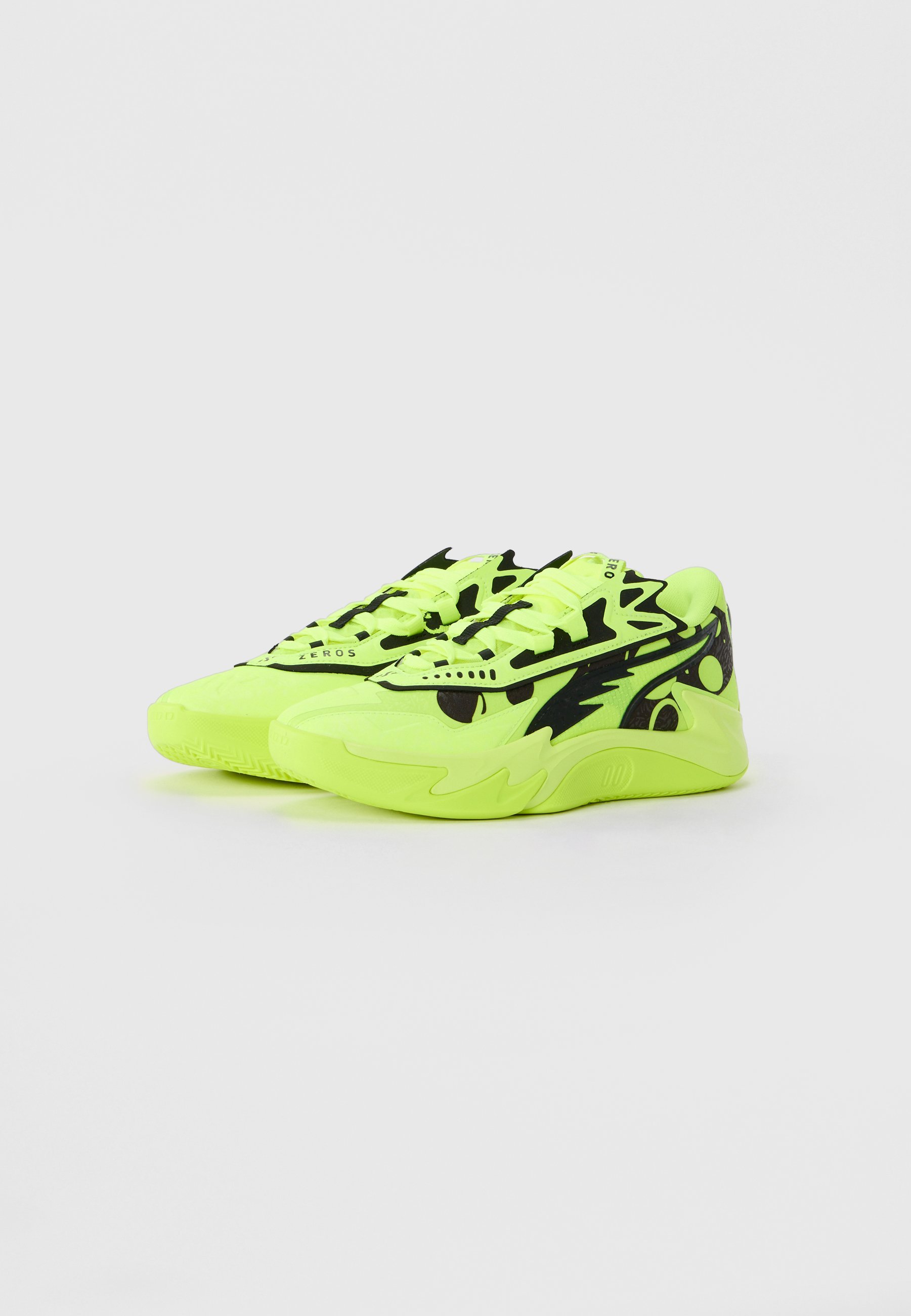 Puma SCOOT ZEROS II - Basketbalové topánky - žlté/čierne
