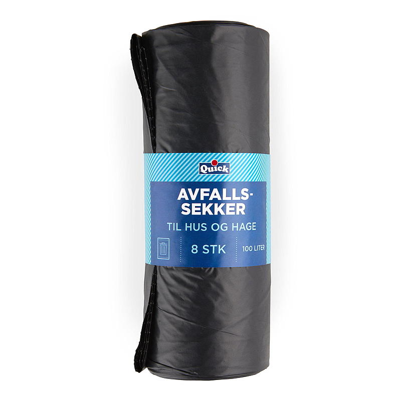 Quick Affaldspose 8-pak 70x100 cm