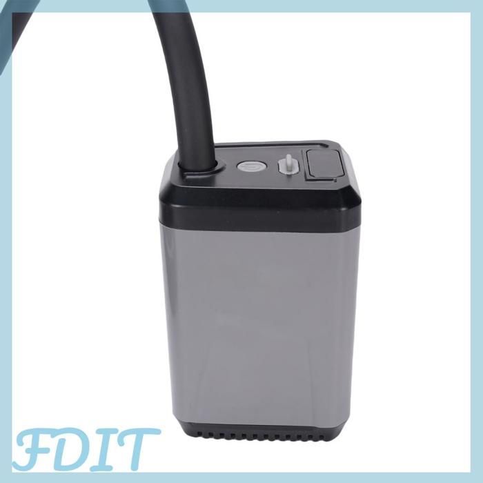 GOTOTOP Doccia da campeggio per esterni, doccia portatile da campeggio, pompa elettrica per doccia da esterno, pompa per attrezzature sportive, grigia
