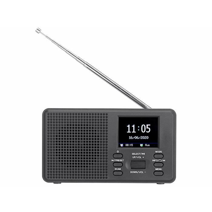 DAB+/FM Digital Radio - VR Radio - DOR-225 - Bluetooth 5.0 - LCD Screen - Built-in Alarm Clock