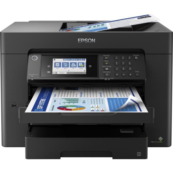 Stampante a getto d'inchiostro EPSON WF-7840DTWF - Stampa fronte/retro automatica - Formato legale (216 x 356 mm) - Wireless