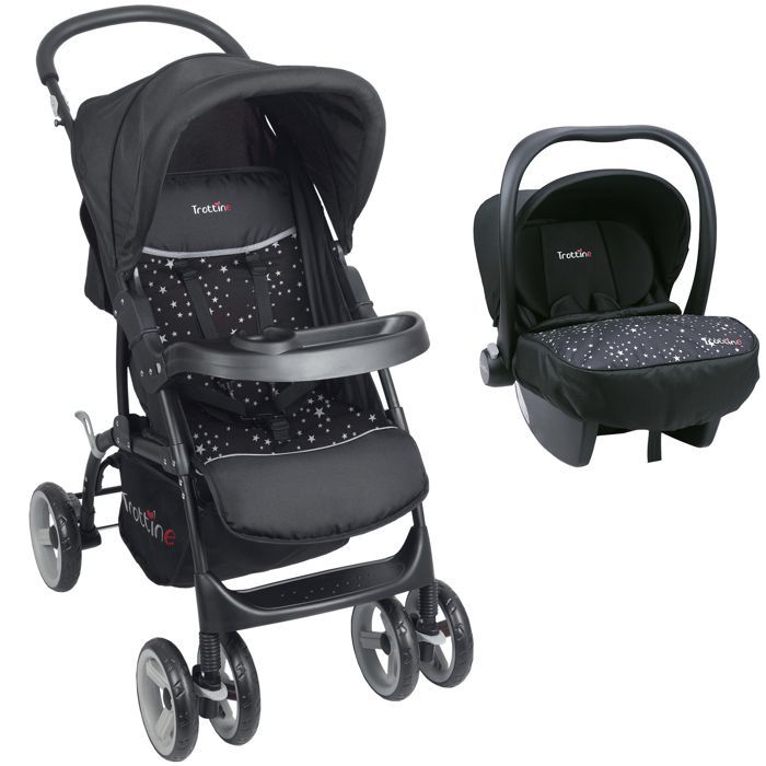 TROTTINE TS Cassiope2 Black Star -rattaat + turvakaukalo