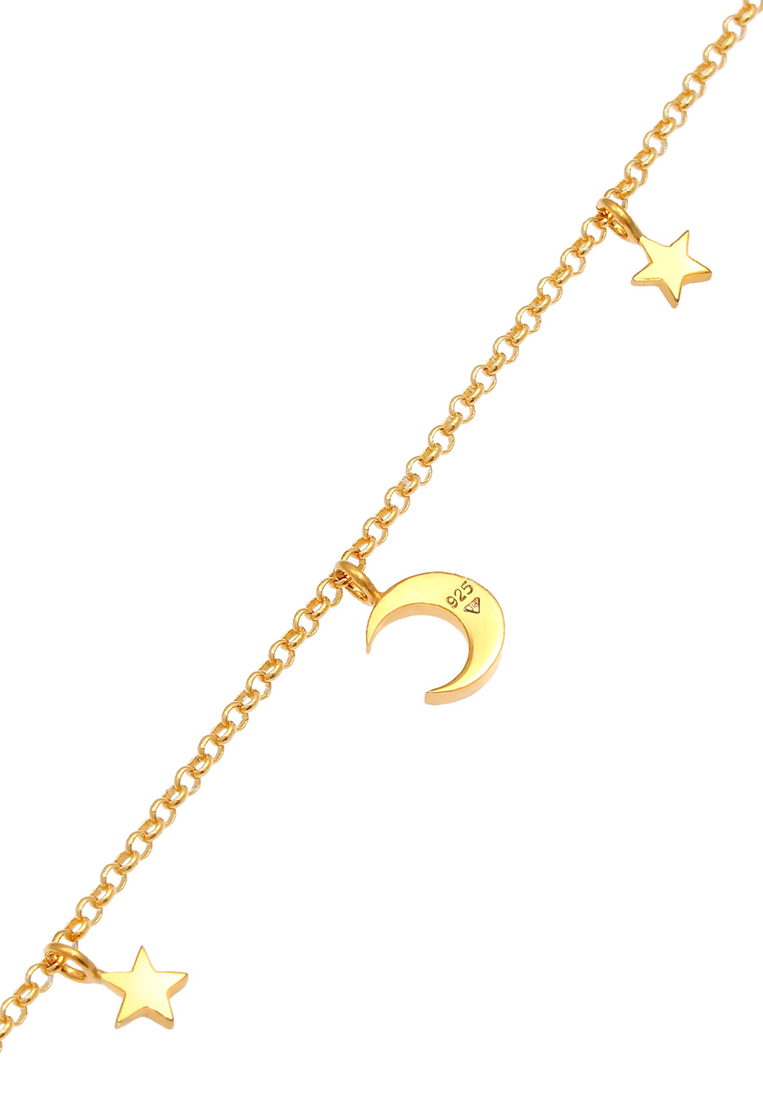 Elli Croissant d'Astro Dames Étoiles en argent sterling 925