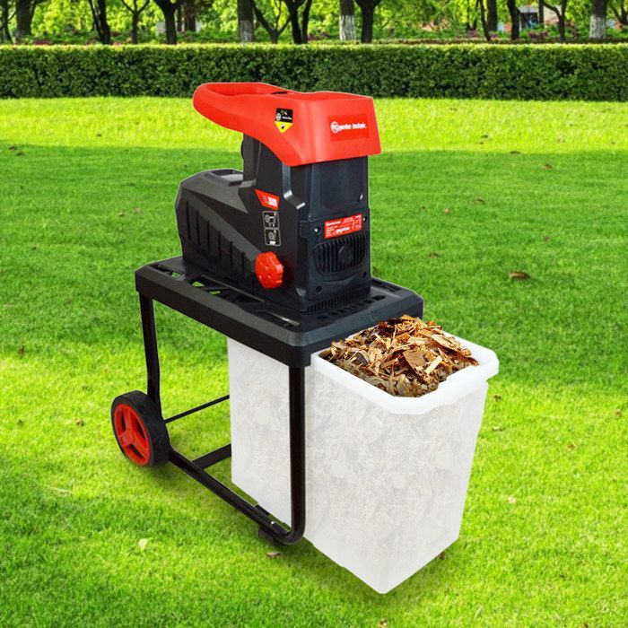 Trituratore da giardino - ELEM GARDEN TECHNIC - 2800W - Silenzioso - 45mm - Contenitore di raccolta da 60L