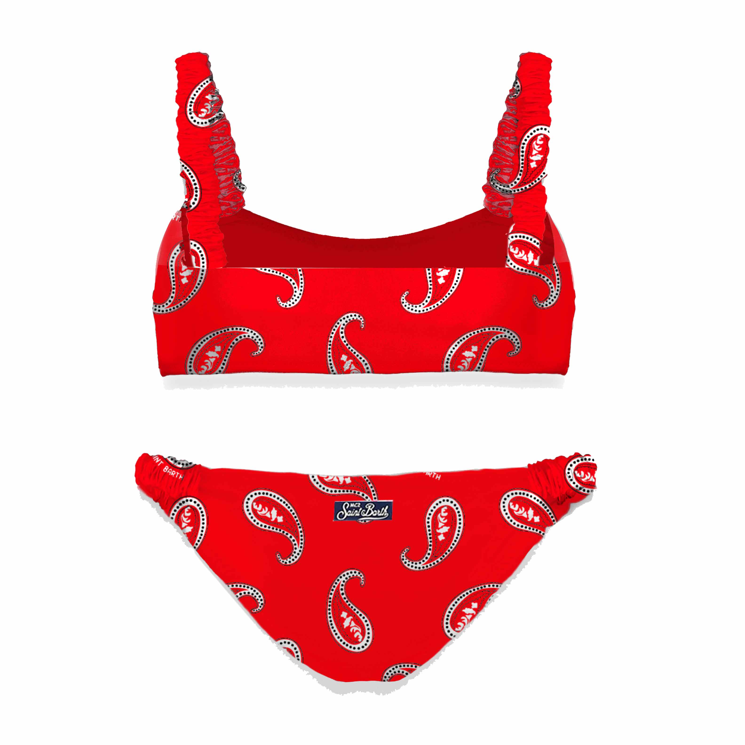 Μπικίνι σουτιέν με paisley print για κορίτσια