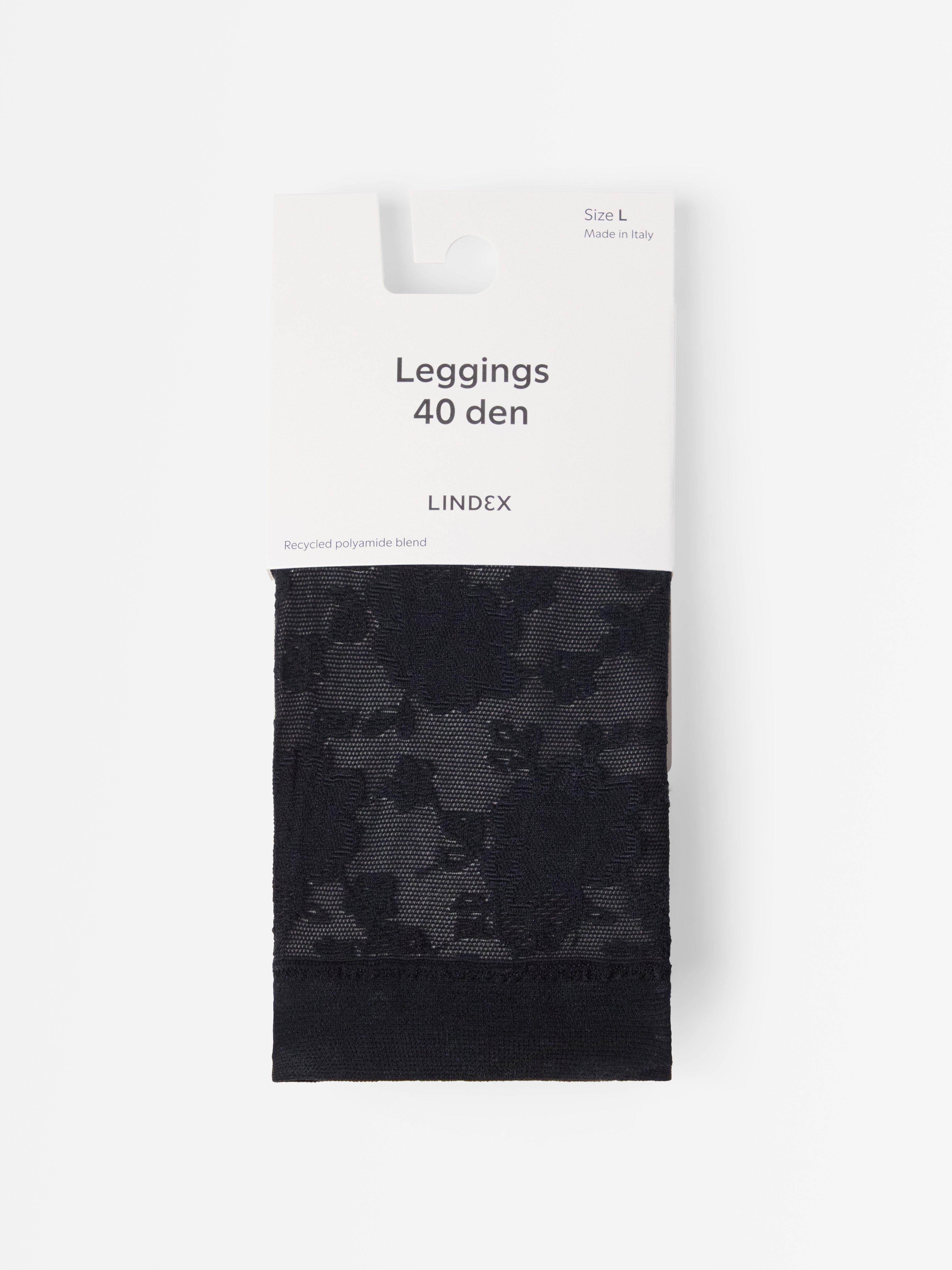 Caprileggings de 40 deniers, color negro.