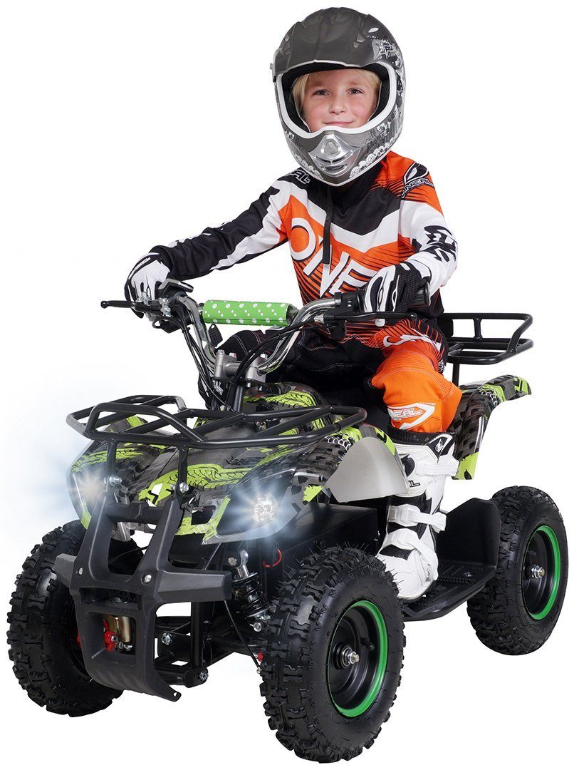Actionbikes Motors sähköinen lasten mönkijä lasten sähkömönkijä Torino ATV 1000 W 36 V, kantavuus 50 kg, (1 kpl), taskumönkijä - turvakosketus - rei'itetty levyjarru - jopa 25 km/h