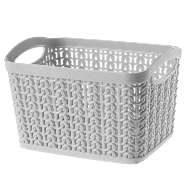 Koszyk Kosz Pojemnik Szary 1,5L Organizer Pudełko