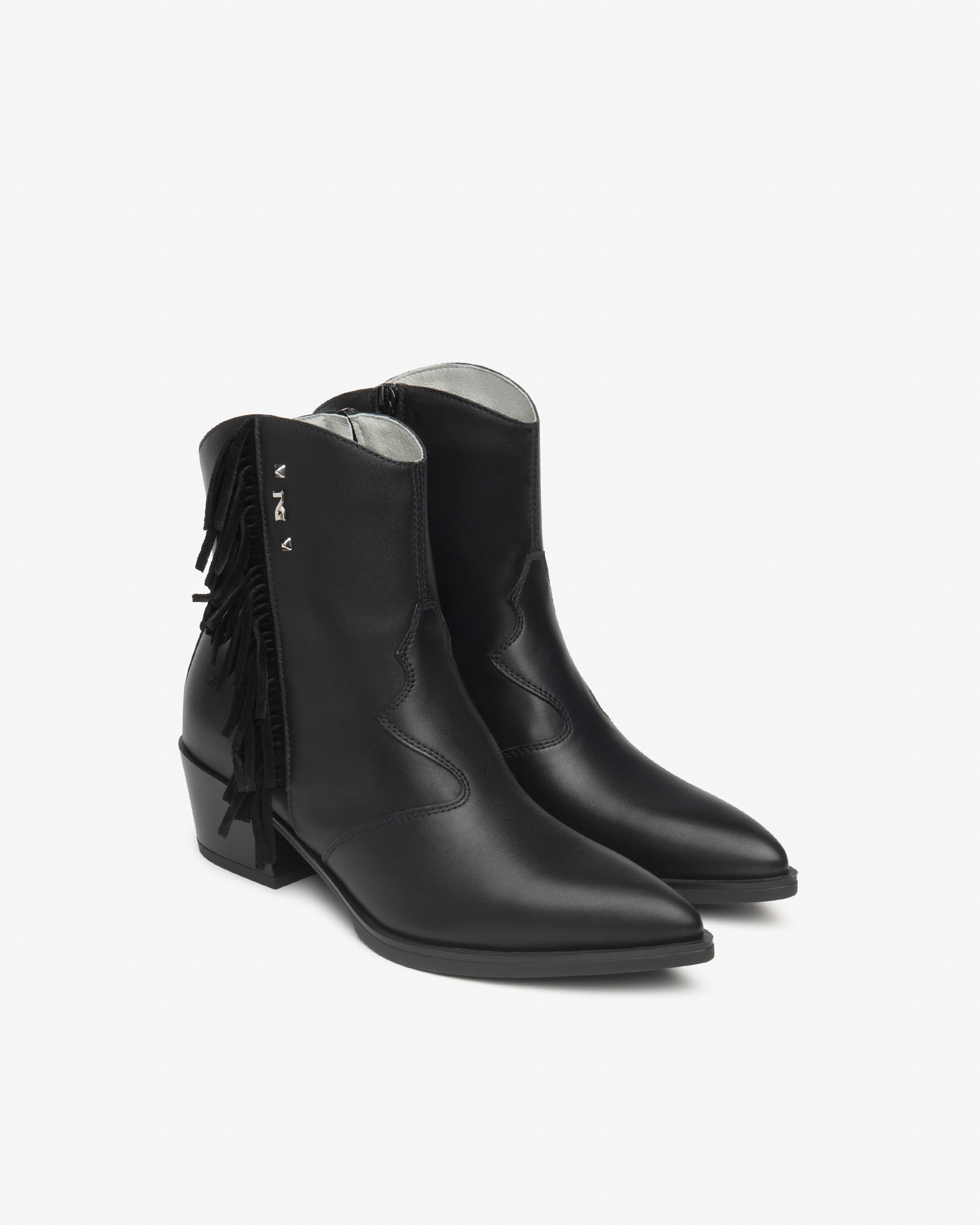  Damen-Ankle-Boots aus Leder