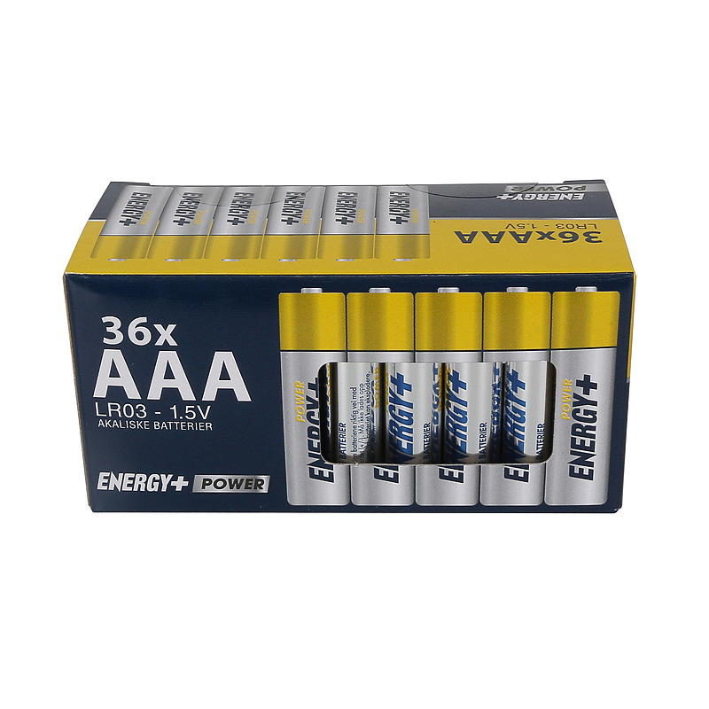 Piles AAA Power Energy, paquet de 36