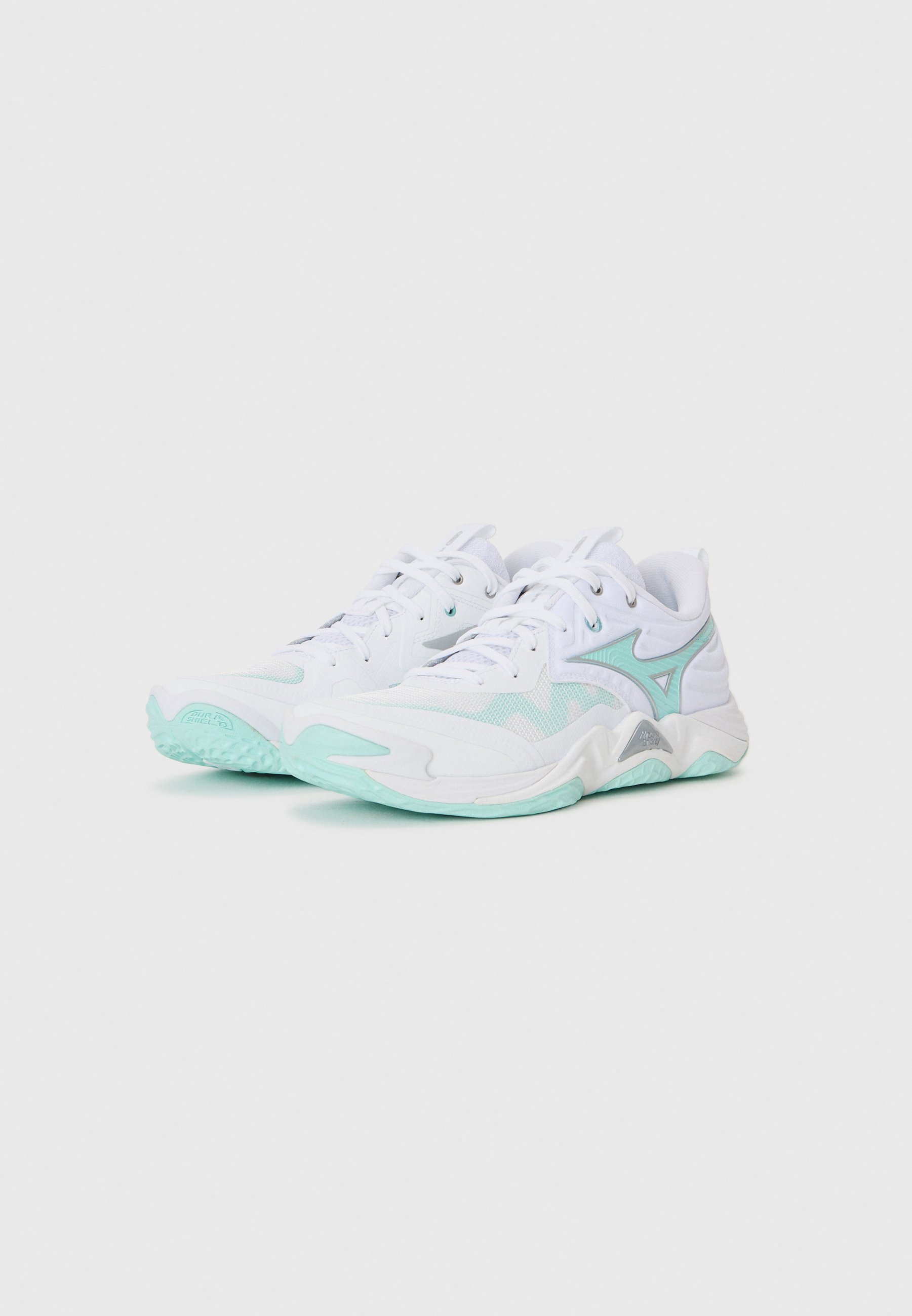 Mizuno WAVE MOMENTUM - Scarpe da pallavolo - bianco/blu