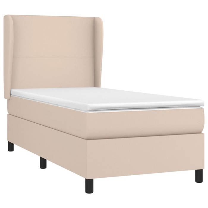 Rete a doghe con materasso - Maison Exclusive - 80x200 cm - Beige - Massimo relax