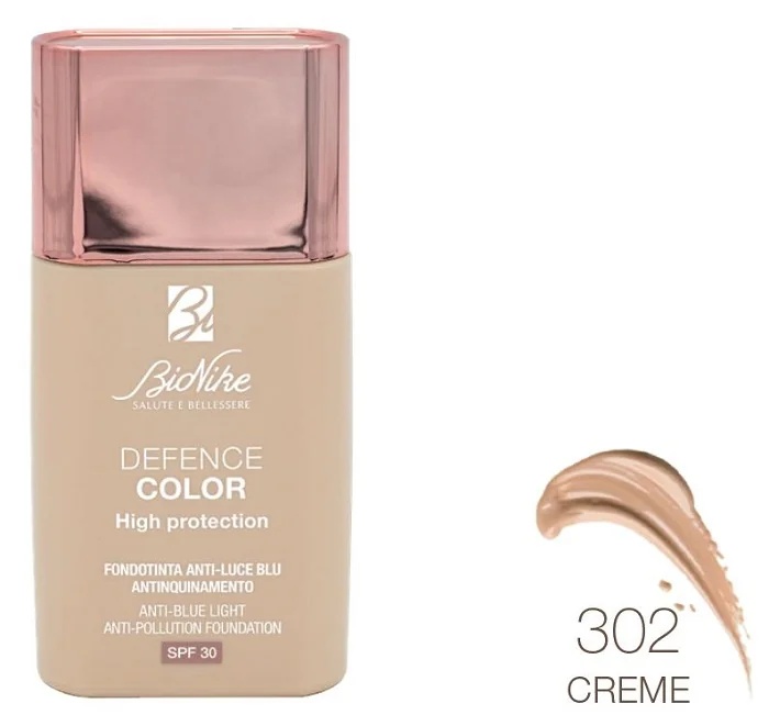 BIONIKE Bionike Defence Color High Protection Foundation nr. 302 30 ml Bescherming tegen blauw licht Bescherming tegen vervuiling