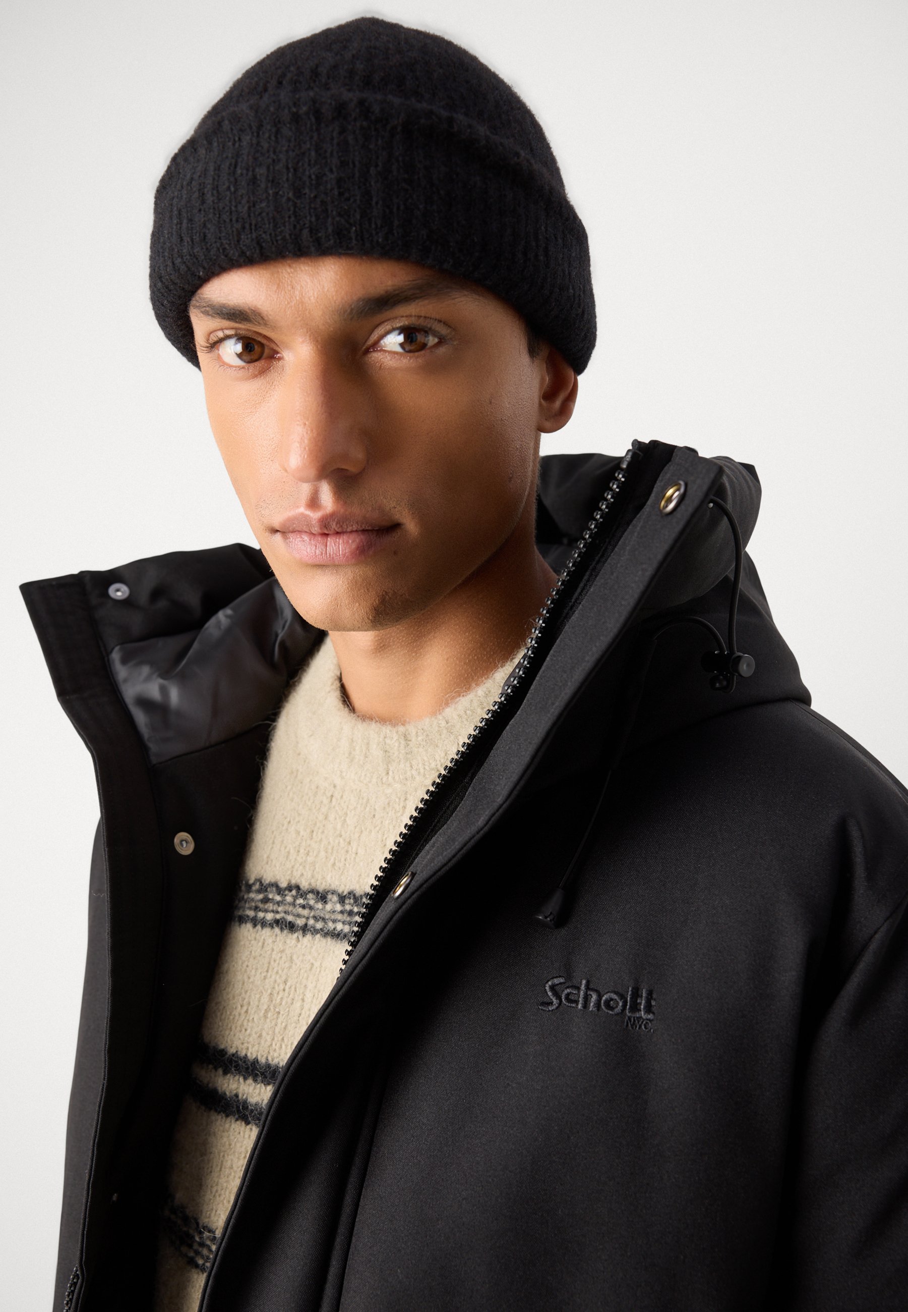 Schott BEEVER - Veste d'hiver - noire