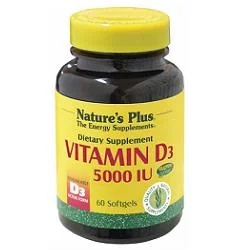 NATURES PLUS Vitamin D3 5000 ie 60 kapsul Dodatek vitamina D3