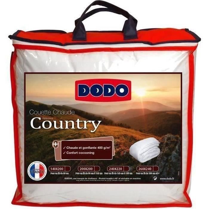 Country Warm Bettdecke – 240 x 260 cm – 400 g/m² – Weiß – DODO