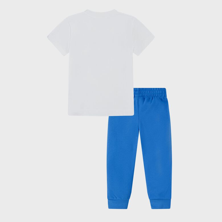 Sport-Set aus Kurzarm-T-Shirt und Fleecehose (2-teilig)