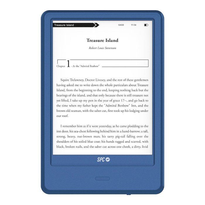 E-book - SPC - Dickens Light 2 Pro - 6 pouces - 8 Go - USB-C - Bleu