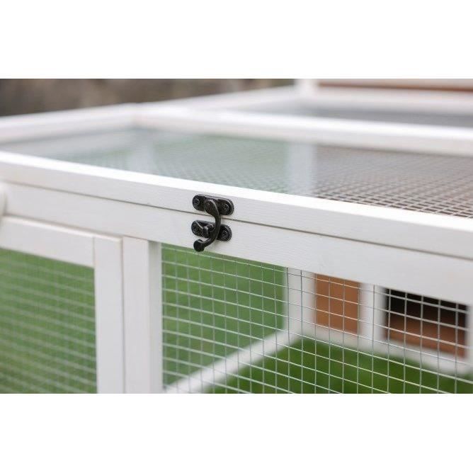 KERBL - Enclos d'extérieur petits animaux -  132 x 102 x 59 cm - Maison intégrée - Grillage