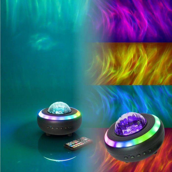 Paquete de sistema de sonido para karaoke de 1000 W: Altavoz Bluetooth USB Ibiza COLUMBA-KARAOKE - 2 micrófonos inalámbricos - 1 altavoz LED inalámbrico NEBULA - DJ