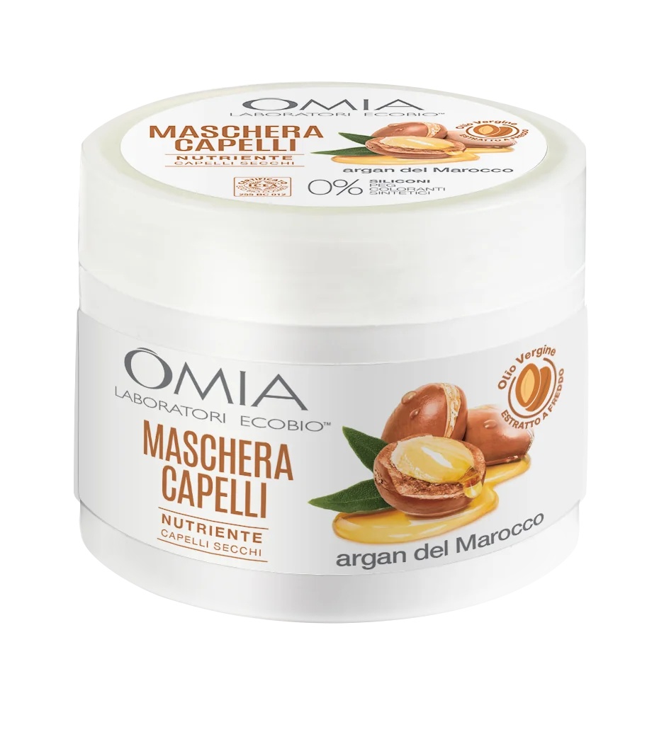 OMIA Herstructurerend Masker met Biologische Arganolie 250 ml voor Beschadigd Haar