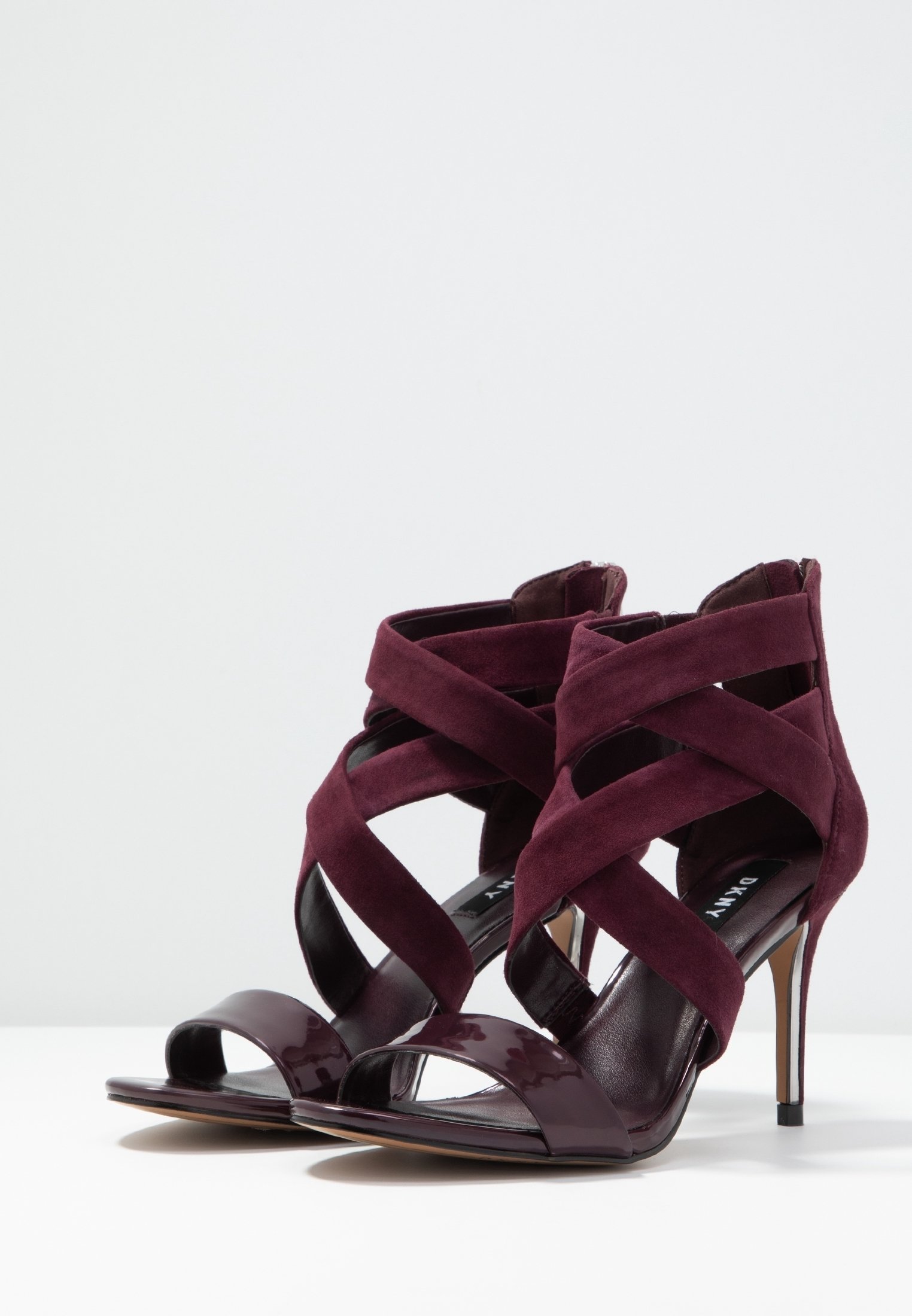 DKNY sandalen met hoge hakken - bordeaux