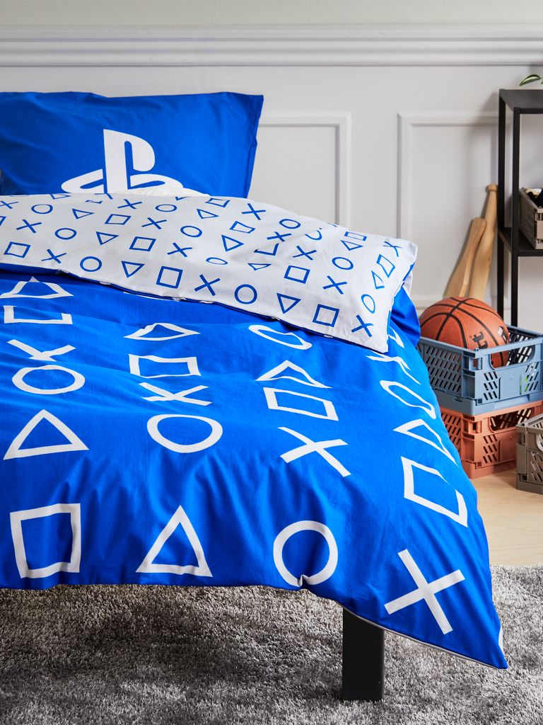 PLAYSTATION gultasveļa 140x200 zila