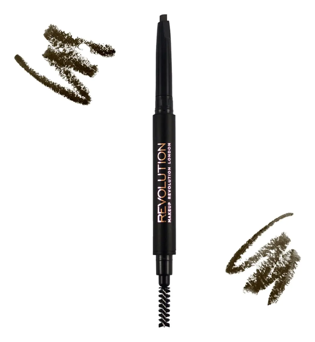 MAKEUP REVOLUTION Duo Brow Definer Pencil Kredka do brwi Medium Brown 0,3g