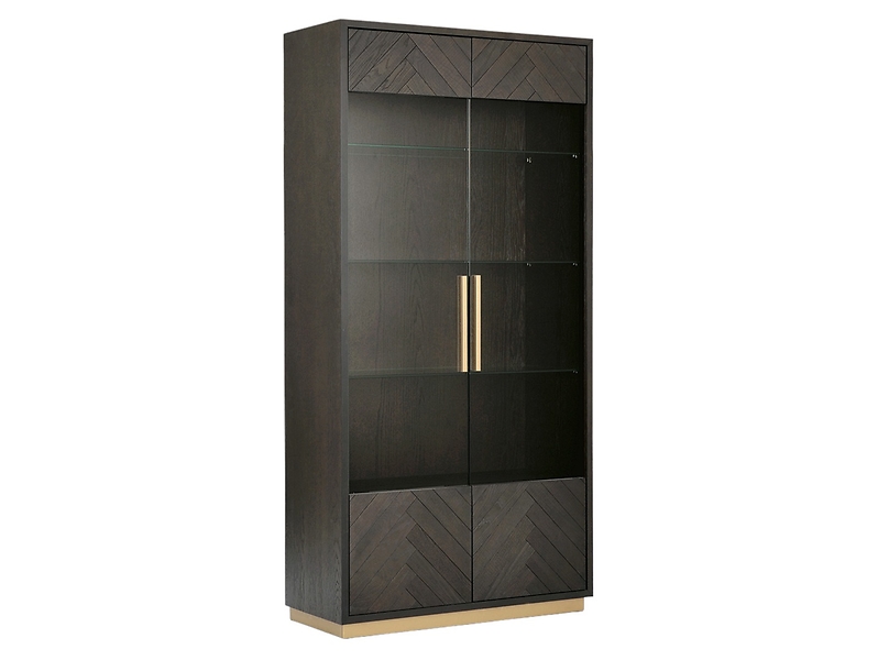 Witryna Seville 100 cm z 2 drzwiami czarna
